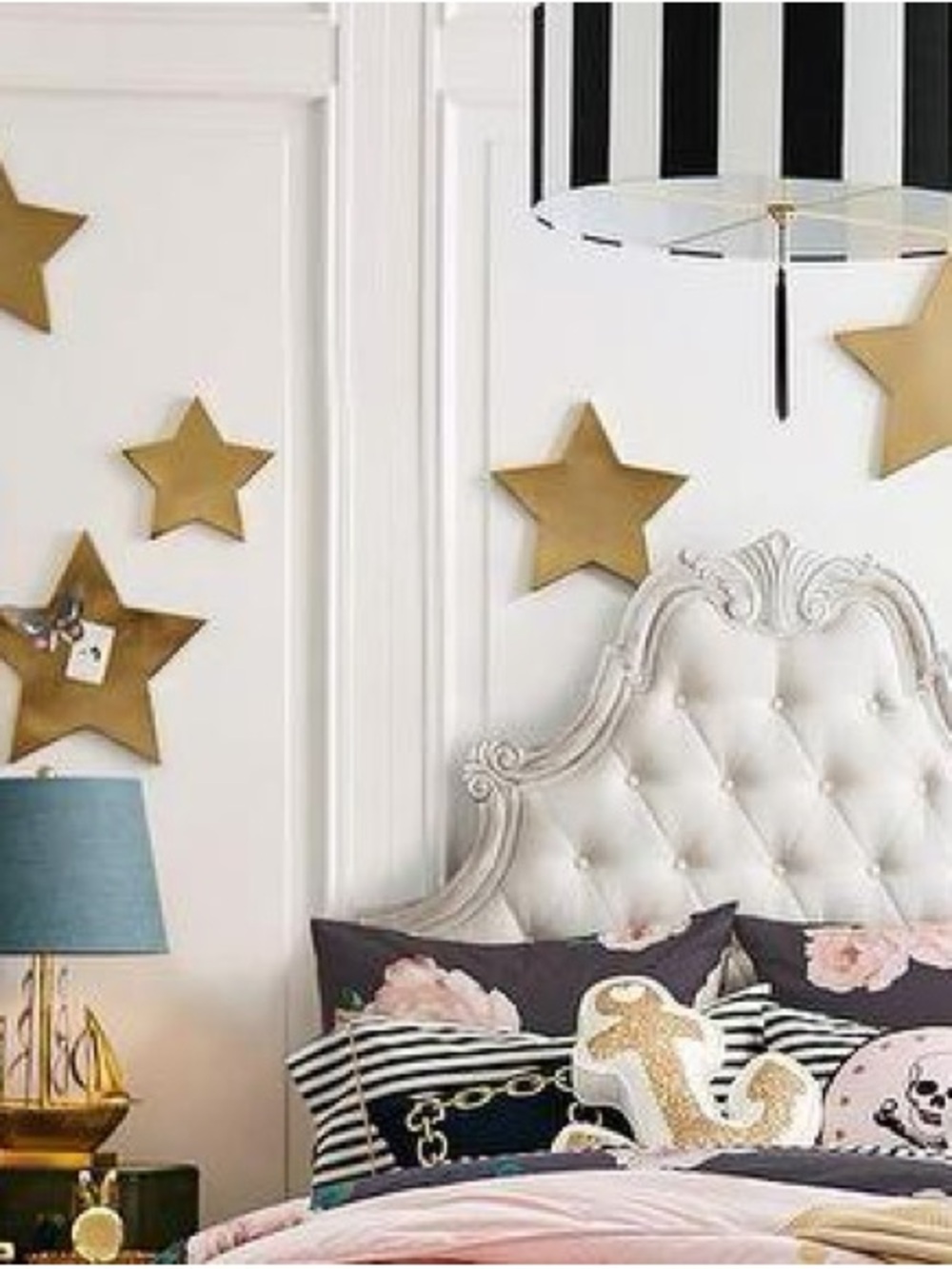 Pottery Barn Teen Emily Meritt Gold Star magnetic Wall Decor